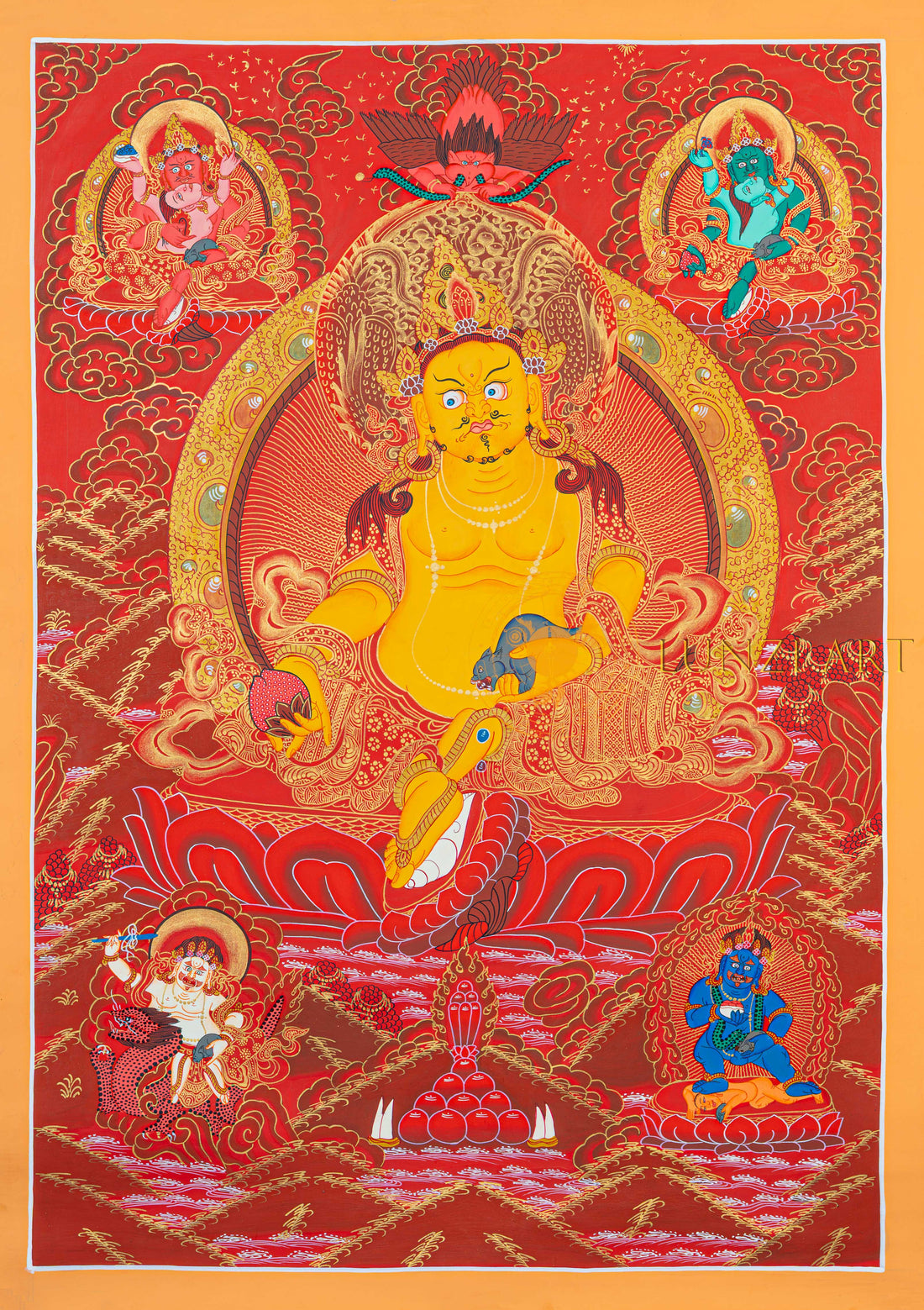 Five Jambhala: The Golden Assembly of Wealth and Prosperity - T-N-MB-RB-J-0002