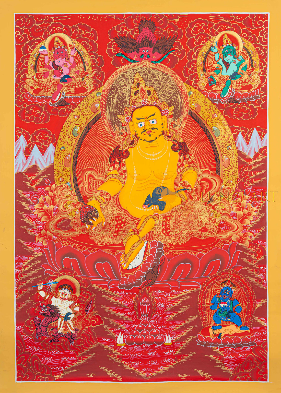 Five Jambhala: The Radiant Assembly of Prosperity and Abundance - T-N-MB-RB-FJ-0005