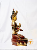 Four-Armed Avalokitesvara Bodhisattva Statue | Copper Gilded, Half Gold Plated - statues