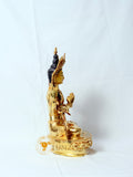 Four-Armed Chenrezig Avalokitesvara Statue | 24k Gold Plated Pure Copper Gilded - statues