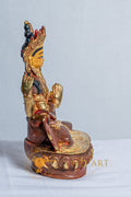 Four-Armed Chenrezig Avalokitesvara Statue | Copper with Mercury Gold Plating - statues