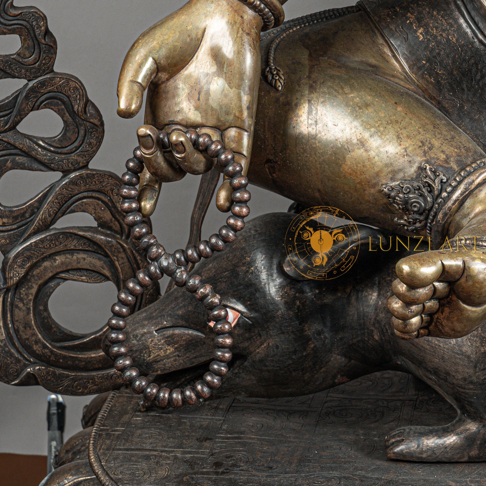 Ganesh Statue | Copper Oxidized - S-P-SS-C-G-00192