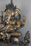 Ganesh Statue | Copper Oxidized - S-P-SS-C-G-00192