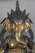 Ganesh Statue | Copper Oxidized - S-P-SS-C-G-00192