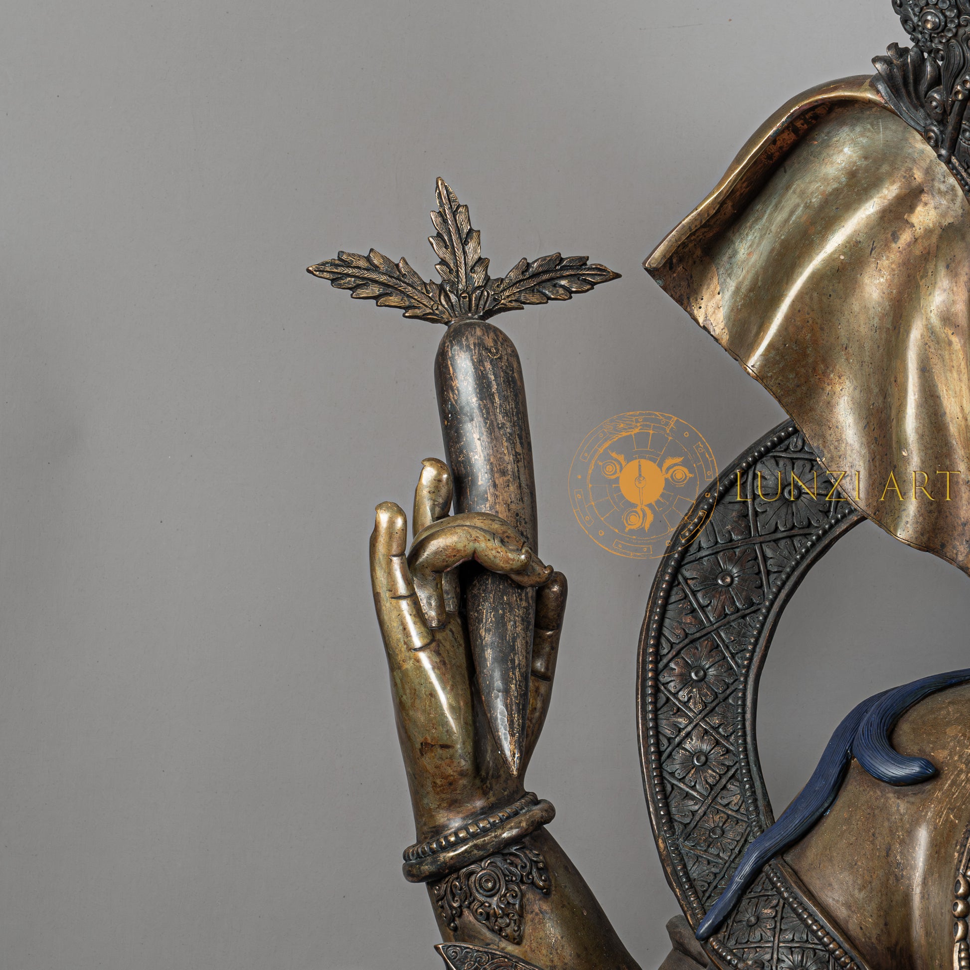 Ganesh Statue | Copper Oxidized - S-P-SS-C-G-00192
