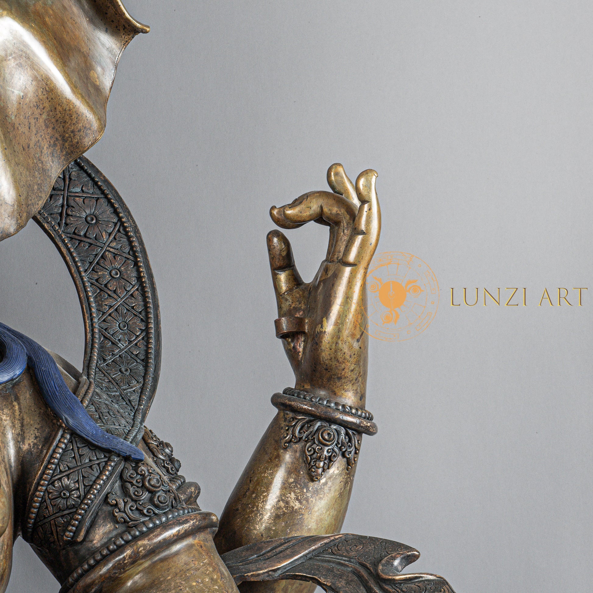 Ganesh Statue | Copper Oxidized - S-P-SS-C-G-00192