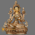 Green Tara | Full Gold-Plated Copper - S-P-BA-FG-CG-WT-00195