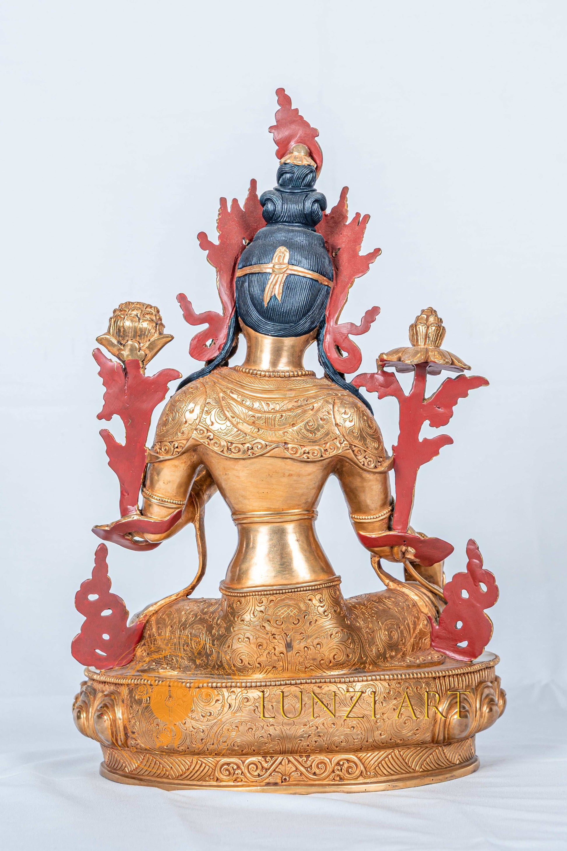 Green Tara | Full Gold Plated - statues