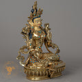 Green Tara | Handmade Copper Fully Gold-Plated Statue - S-P-BA-FG-CG-GT-00204