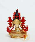 Green Tara Statue | 24k Gold Plated Brass - statues