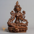 Green Tara Statue | Copper Oxidized - S-P-R-C-GT-00216