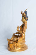 Green Tara Statue | Copper with 24k Full Gold Plating - statues