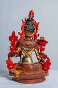 Green Tara Statue |  Copper with Mercury Gold Plating - S-B-AS-MG-CG-GT-0013