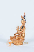 Green Tara Statue | Fully Gold-Plated Copper - S-B-RM-FG-CG-GT-0088