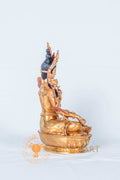 Green Tara Statue | Handcrafted Fully Gold-Plated Copper Statue - S-B-RM-FG-CG-GT-0100