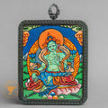 Green Tara Thangka Locket: The Swift Savior - L-GT-0012
