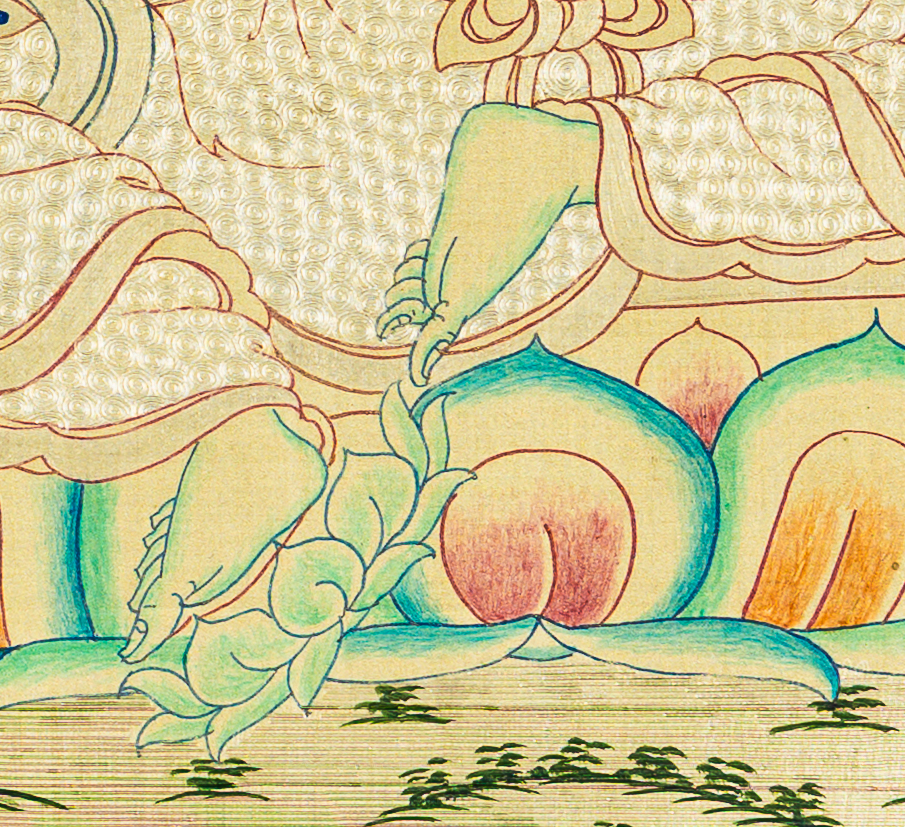 Green Tara Thangka: The Swift Liberator of Compassion - T-B-HT-RB-GT-0075