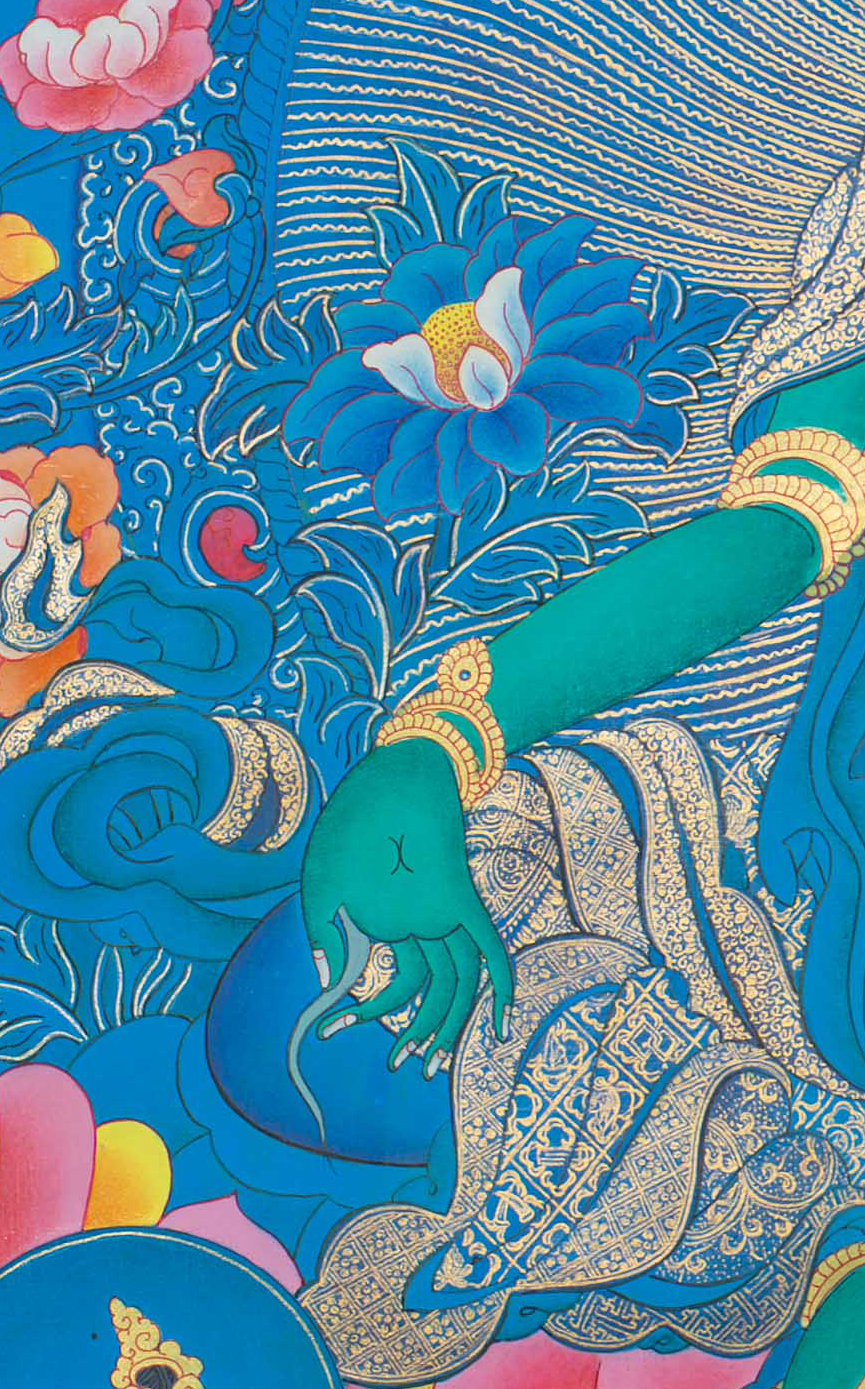 Green Tara Thangka: The Swift Mother of Liberation - T-S-BT-RB-AU-GT-0122