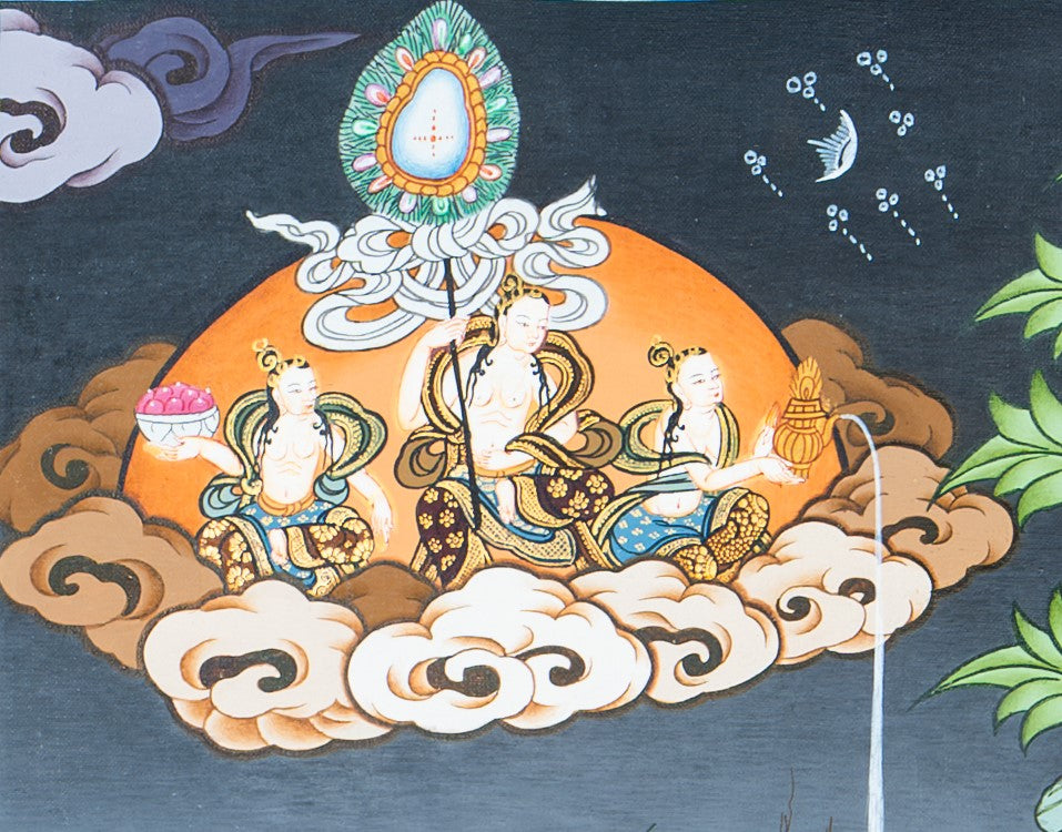 Green Tara : The Compassionate Savior Thangka - T-S-BT-BB-AU-GT-0014