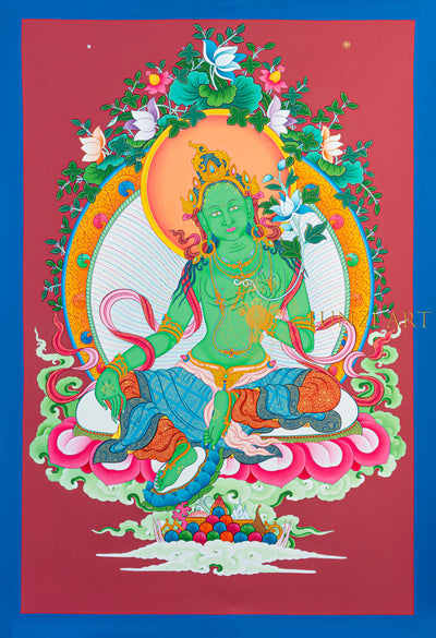 Green Tara: The Golden Radiance of Swift Compassion - T-N-ET-BB-AU-GT-0070