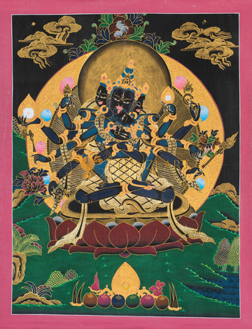 Guhyasamaja Thangka: Secret Union of Wisdom and Compassion - T-S-BT-RB-AU-GS-0123