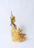 Guru Rinpoche (Padmasambhava) Statue | 24k Gold Plated Gilded Copper - S-P-BA-FG -CG-GR-0023