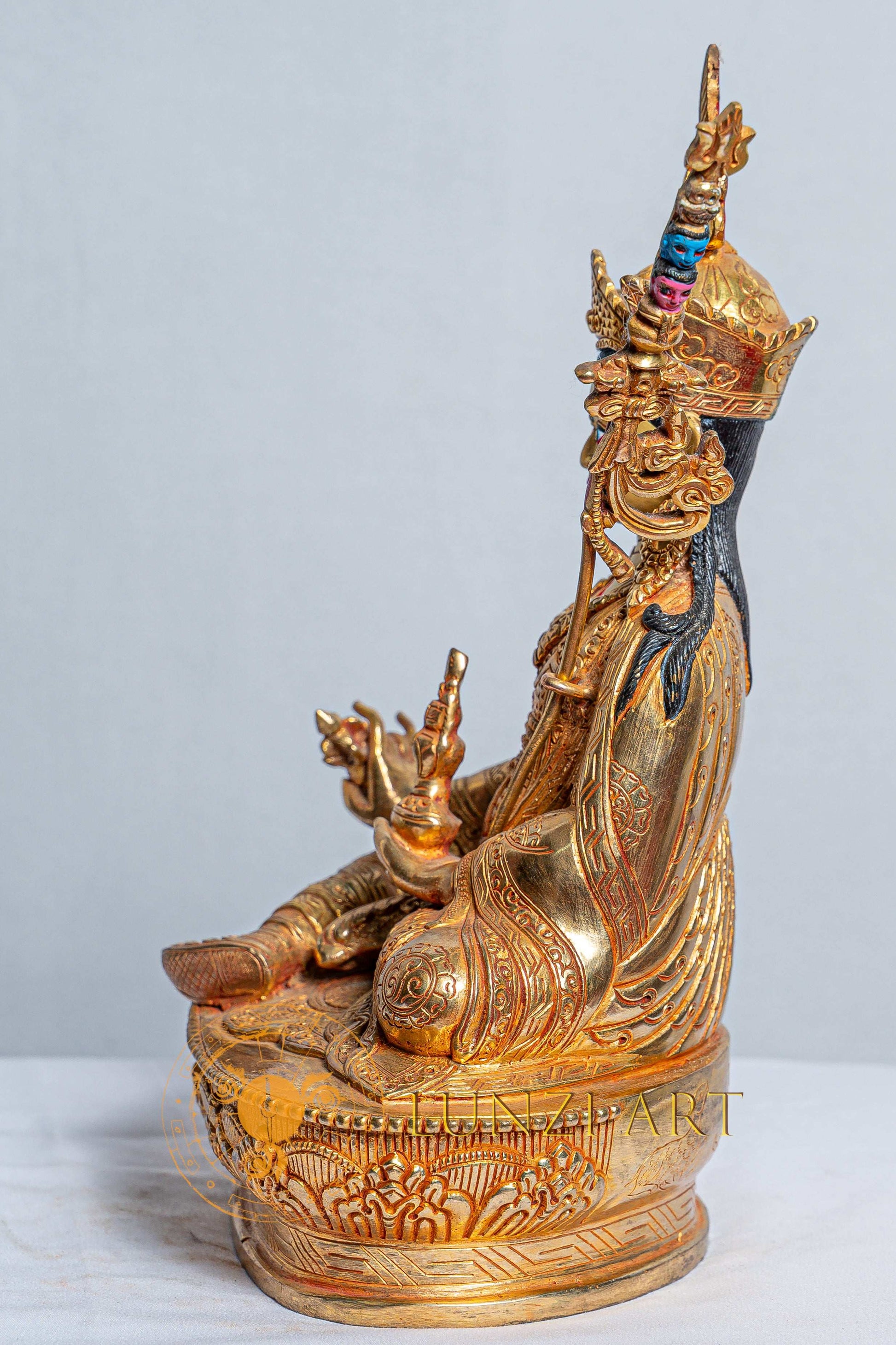 Guru Rinpoche(Padmasambhava）Statue | Antique Copper - S-B-AS-C-GR-0017