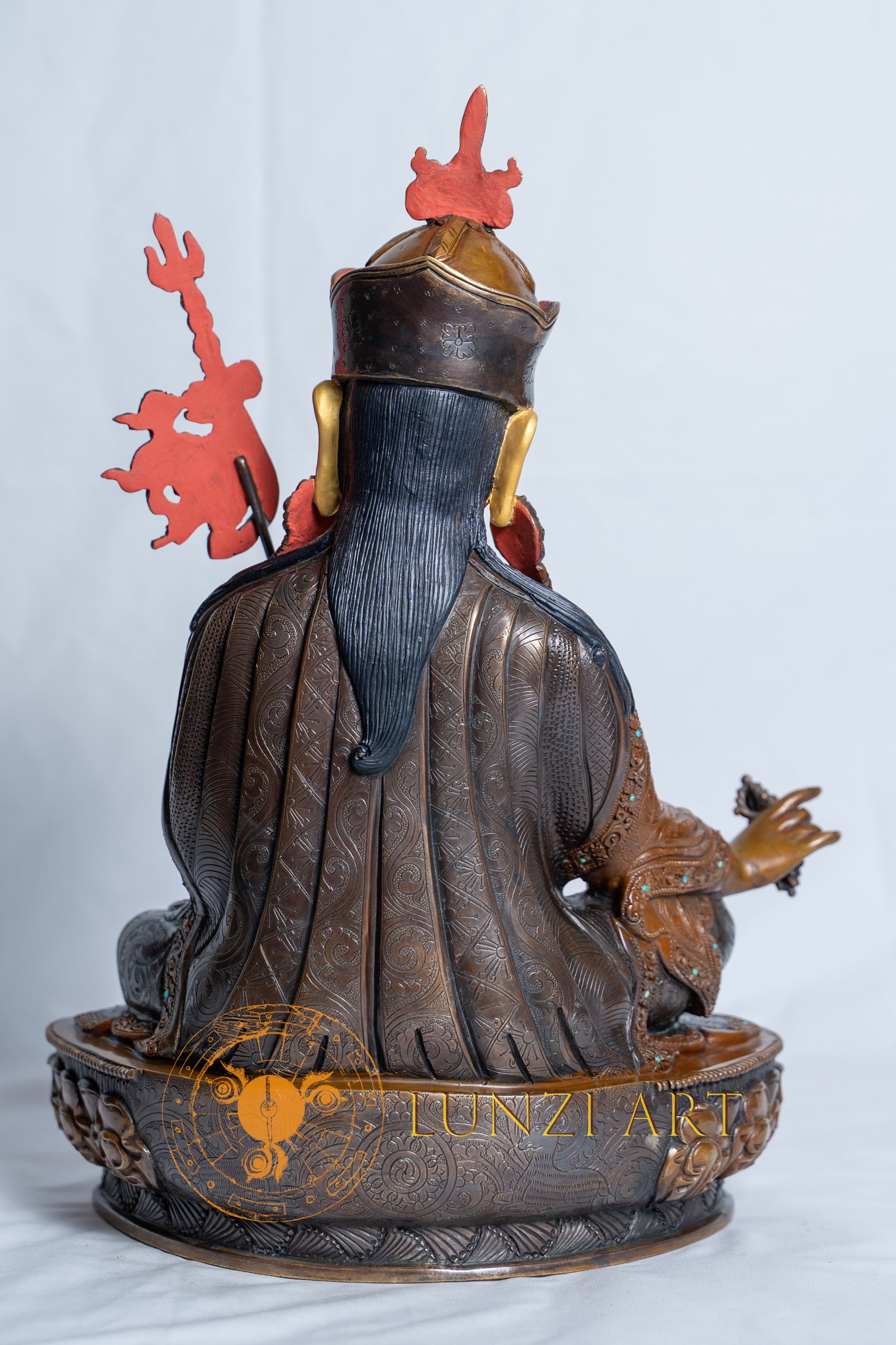 Guru Rinpoche (Padmasambhava）Statue | Copper Oxidized - S-B-RM-C-GR-0022