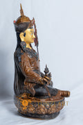 Guru Rinpoche(Padmasambhava）Statue | Copper Oxidized with Painted Face - statues