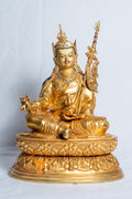 Guru Rinpoche(Padmasambhava）Statue | Fully Gold Plated Copper - S-B-RM-FG-CG-GR-0028