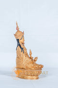 Guru Rinpoche (Padmasambhava) Statue | Fully Gold-Plated Copper - statues