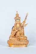 Guru Rinpoche (Padmasambhava) Statue | Fully Gold-Plated Copper - statues