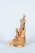 Guru Rinpoche (Padmasambhava) Statue | Fully Gold-Plated Copper - statues
