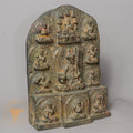 Guru Rinpoche Temple Altar | Hand-Carved Wood & Clay Padmasambhava Relief - w-s-sh-gra-0009