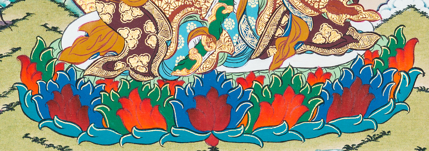 Guru Rinpoche Thangka: The Precious Master - T-B-HT-BB-GR-0058