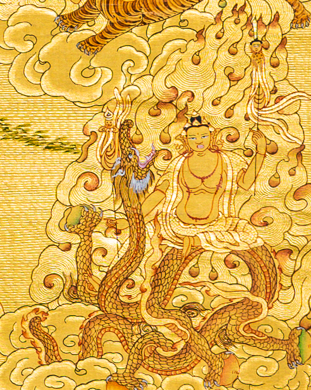 Guru Rinpoche Thangka: The Sovereign Master of Tantric Wisdom - T-B-HT-RB-GR-0079