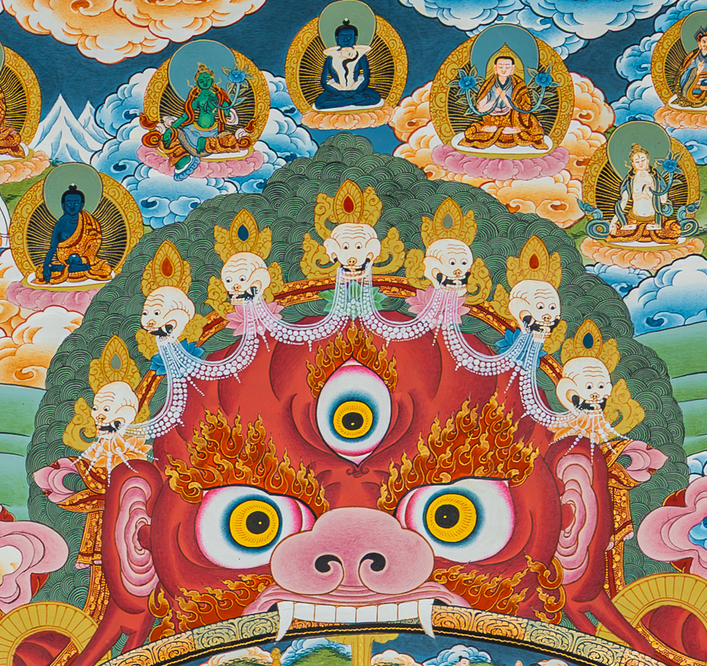 The Wheel of Life (Bhavachakra) Thangka: A Sacred Mirror of the Human Mind - T-B-HT-BB-AU-WOL-0087