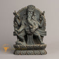 Hand-Carved Ganesha Wood Statue | Sacred Karma Wood - W-B-DT-G-0017