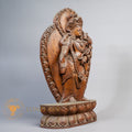 Hand-Carved Standing Chenrezig Wood Statue | Sacred Karma Wood - W-B-DT-C-0019