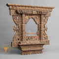 Hand-Carved Traditional Deshay Jhyal (Sacred Window) | Sacred Karma Wood - W-B-DT-W-0005