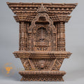 Hand-Carved Traditional Newari Window (Aankhyajhyal) | Sacred Karma Wood - W-B-DT-W-0022