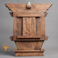 Hand-Carved Traditional Newari Window (Aankhyajhyal) | Sacred Karma Wood - W-B-DT-W-0022