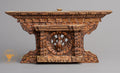 Hand-Carved Traditional Peacock Window (Mayur Jhyal) | Sacred Karma Wood - W-B-DT-PW-0003