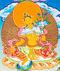 Hand-Painted 21 Green Tara Thangka - T-S-BT-RB-AU-TT-0066