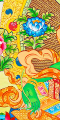 Hand-Painted 21 Green Tara Thangka - T-S-BT-RB-AU-TT-0066