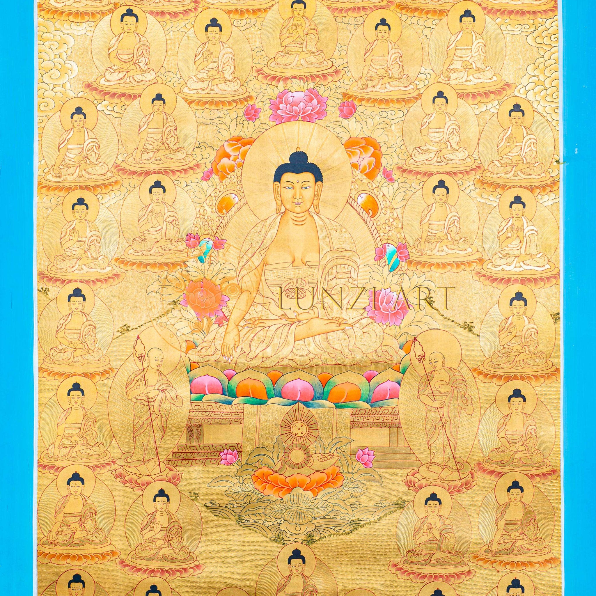 Hand-Painted 35 Shakyamuni Buddha Thangka - Thangka