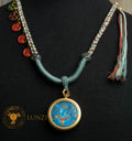 Hand-Painted Acala (The Immovable) Locket (Ghau) Thangka - L-A-51