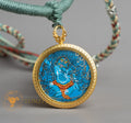 Hand-Painted Acala (The Immovable) Locket (Ghau) Thangka - L-A-51