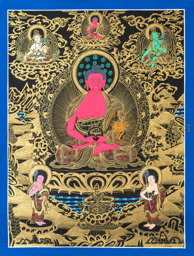 Hand-Painted Amitabha Buddha Thangka Art - T-N-ET-BB-A-0046