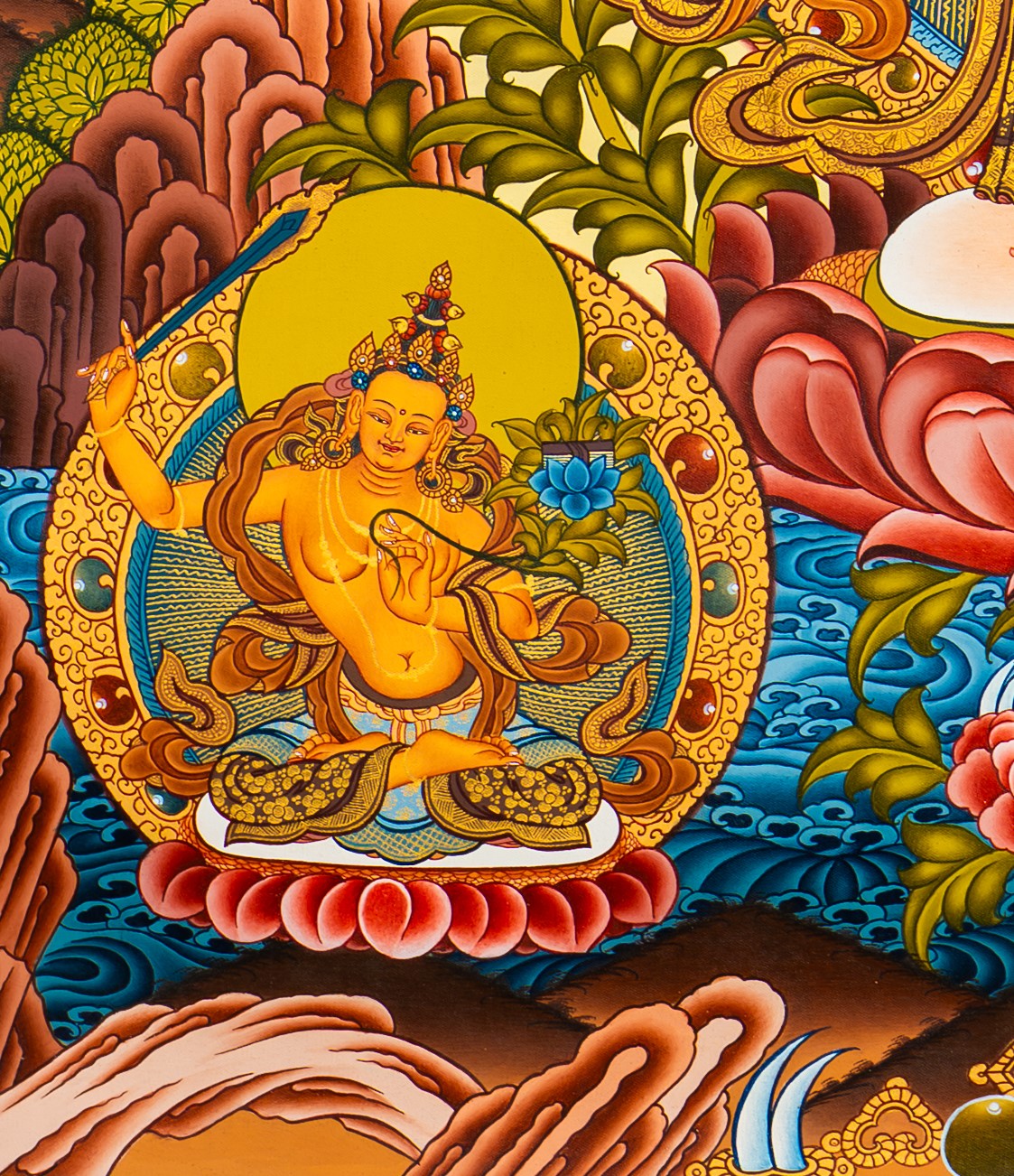 Hand-Painted Avalokiteshvara Thangka